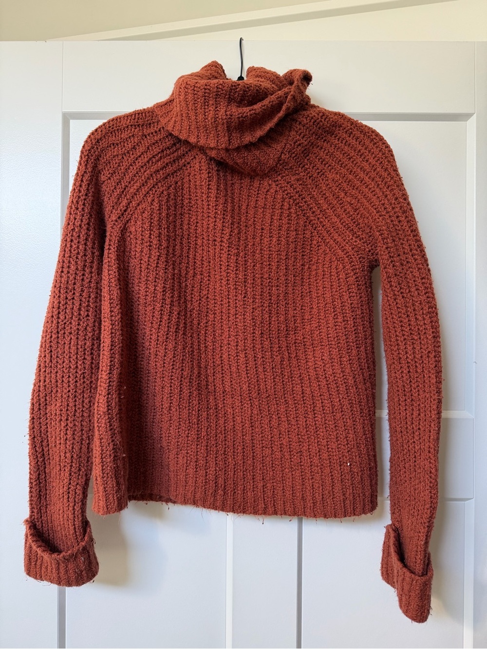BP Rust Orange Chunky Knit Turtleneck Sweater Women’s Small